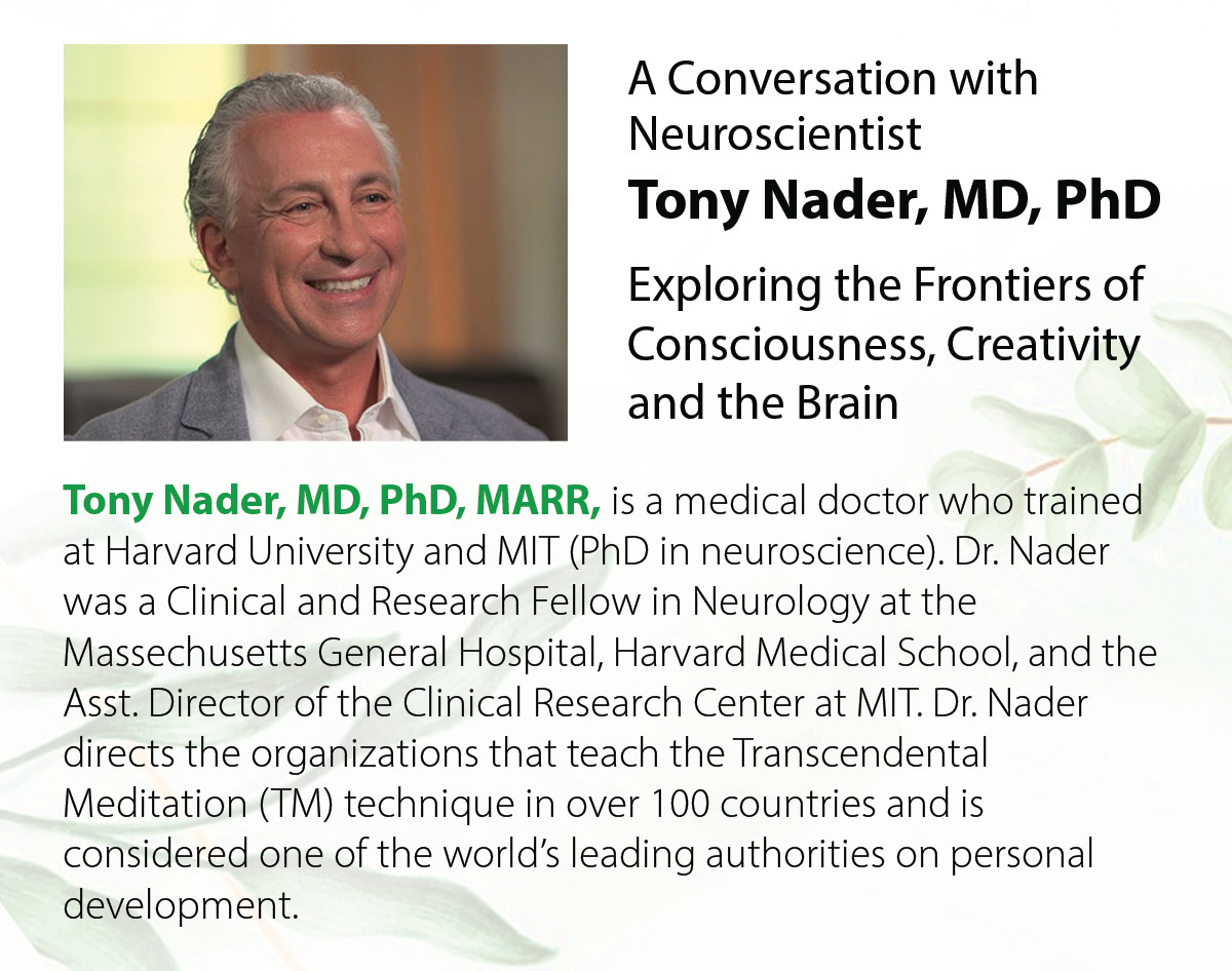 Dr. Tony Nader