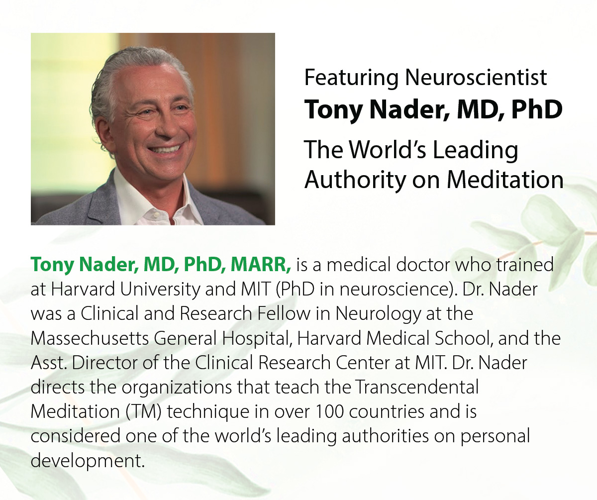 Dr. Tony Nader